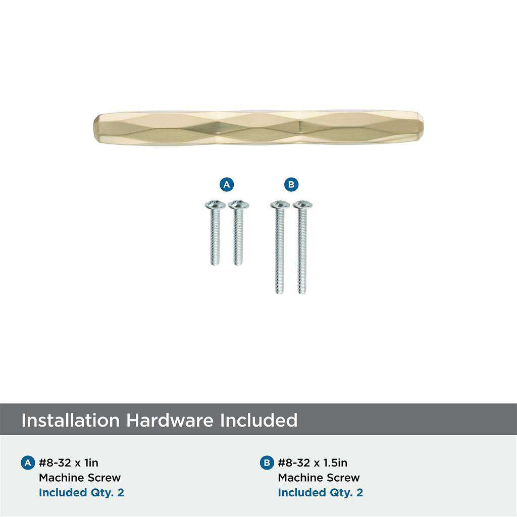 AMEROCK St. Vincent Geometric Bar Pulls in Champagne Bronze 3" BP36646CZ Installation Hardware