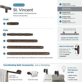 AMEROCK St. Vincent Geometric Bar Pulls in Oil Rubbed Bronze 3" BP36646ORB Collection