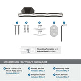 AMEROCK St. Vincent Single Post Toilet Paper Holder in Brushed Nickel BH36041G10 Installation Hardware