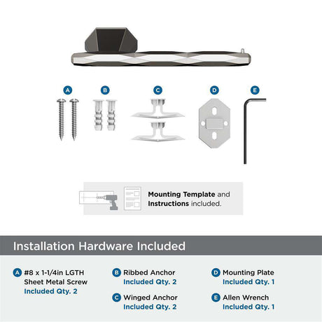 AMEROCK St. Vincent Single Post Toilet Paper Holder in Brushed Nickel BH36041G10 Installation Hardware