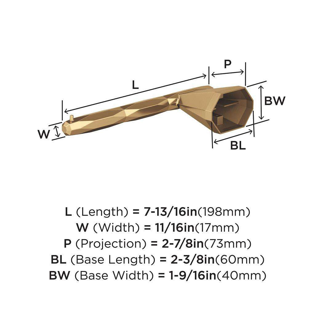 AMEROCK St. Vincent Single Post Toilet Paper Holder in Champagne Bronze BH36041CZ Specs