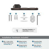 AMEROCK St. Vincent Single Post Toilet Paper Holder in Oil Rubbed Bronze BH36041ORB Installation Hardware