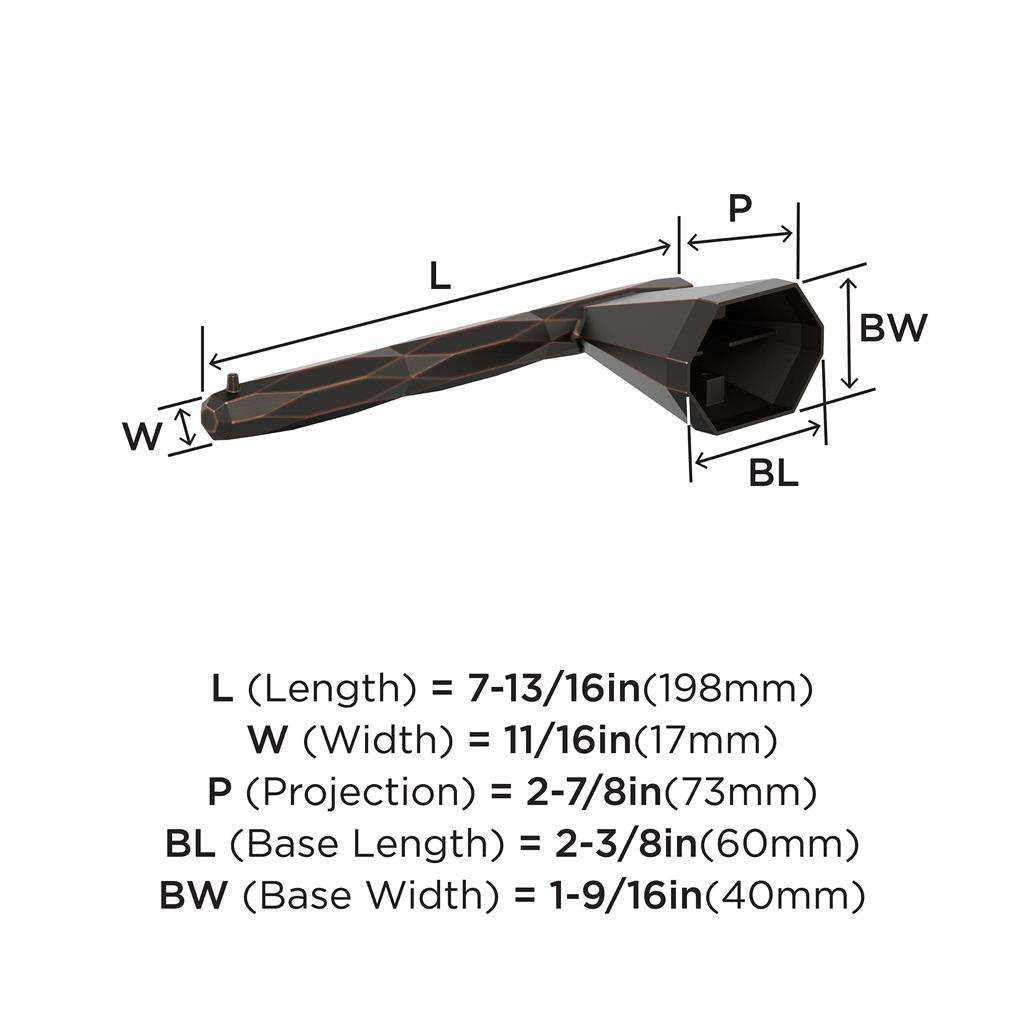 AMEROCK St. Vincent Single Post Toilet Paper Holder in Oil Rubbed Bronze BH36041ORB Specs