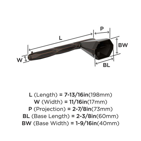 AMEROCK St. Vincent Single Post Toilet Paper Holder in Oil Rubbed Bronze BH36041ORB Specs