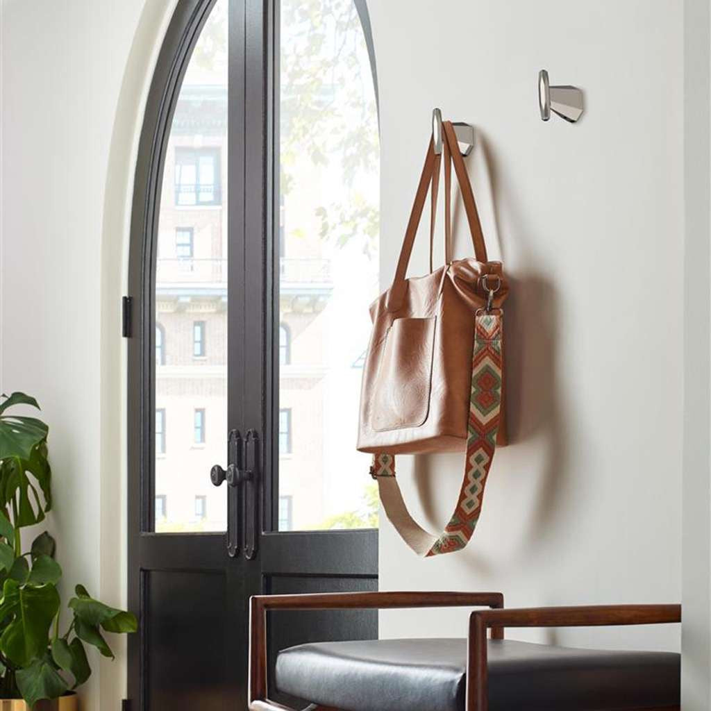 AMEROCK St. Vincent Single Robe Hook in Satin Nickel BH36040G10 in Foyer