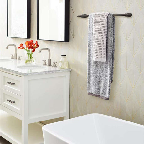 AMEROCK St. Vincent Towel Bar in Oil Rubbed Bronze 24" BH36044ORB in Bathroom