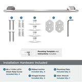 AMEROCK St. Vincent Towel Bar in Polished Chrome 18" BH3604326 Installation Hardware