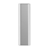 Front View of a Chrome Rectangle Cabinet Knob from Amerock's Status Collection BP3683626