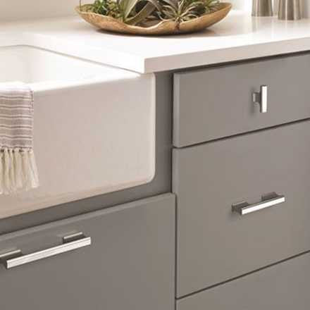 Amerock Status in Chrome on Kitchen Cabinets