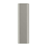 Front View of a Satin Nickel Rectangle Cabinet Knob from Amerock's Status Collection BP36836G10