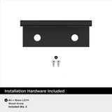 Amerock Streamline 2 Edge Pulls in Matte Black 1-3/4" BP37190MB Installation Hardware