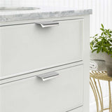 Amerock Streamline Tab Edge Pulls in Chrome 3" BP3720126 Mounted