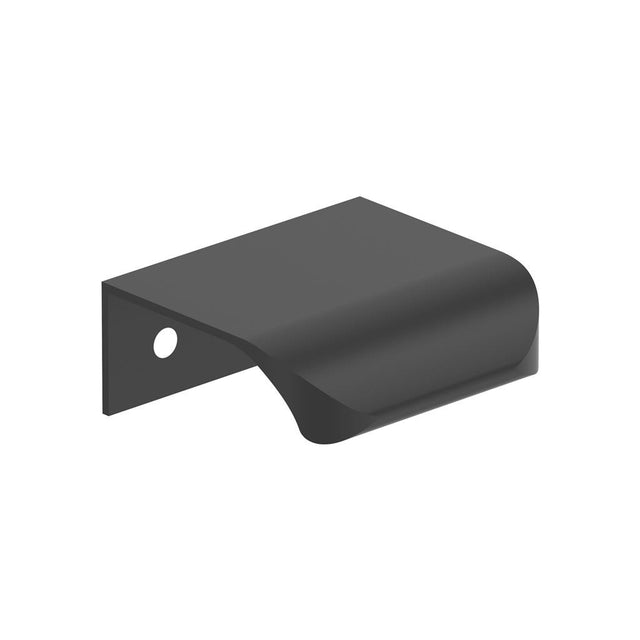 Amerock Streamline Tab Edge Pulls in Matte Black 1-3/4" BP37200MB