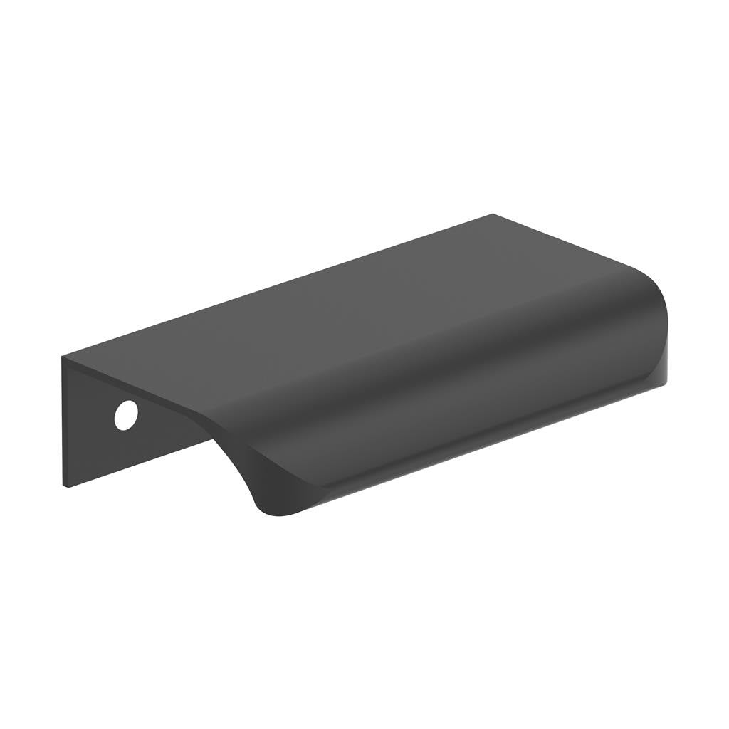 Amerock Streamline Tab Edge Pulls in Matte Black 3" BP37201MB