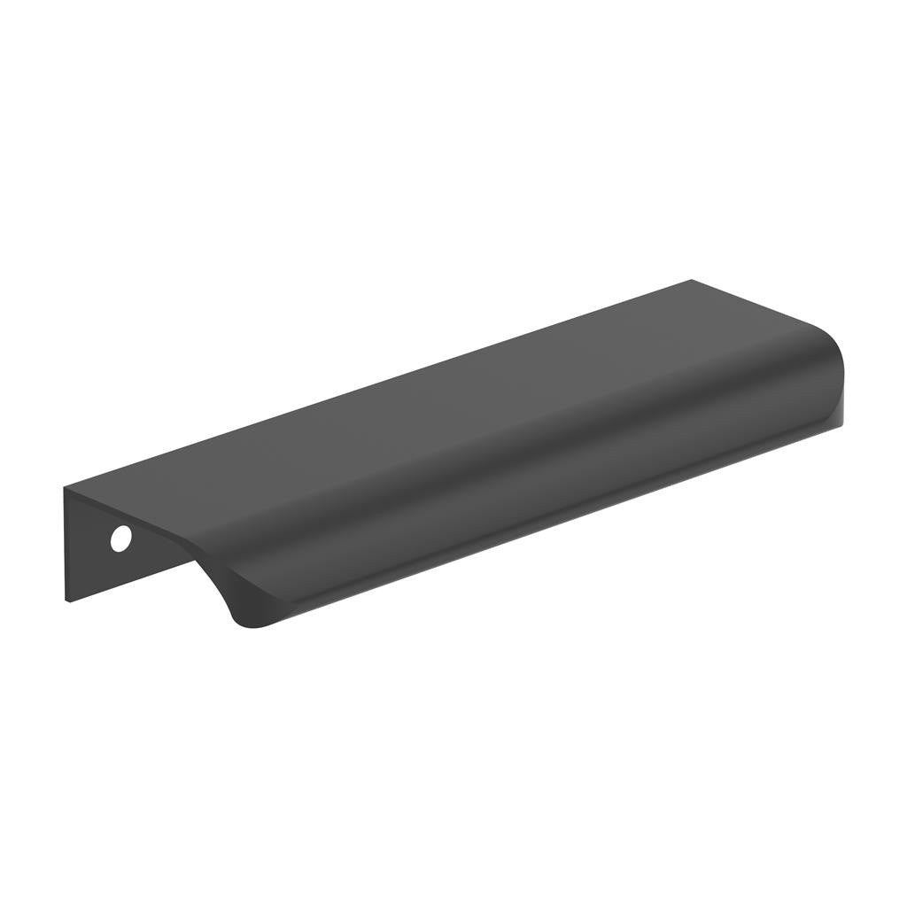 Amerock Streamline Tab Edge Pulls in Matte Black 5" BP37203MB