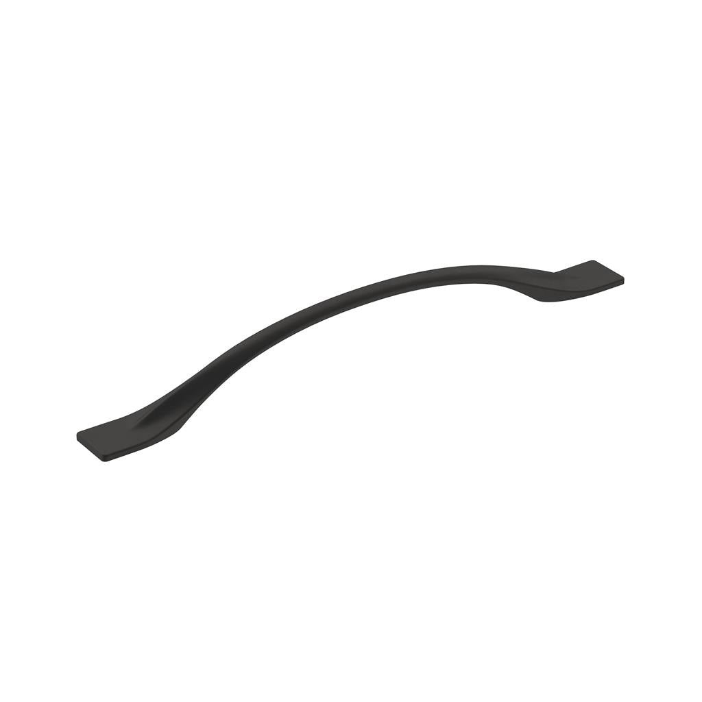 Amerock Uprise Curved Handle Pull in Matte Black 192mm BP36919FB