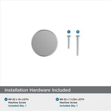 AMEROCK Versa 1-3/8" Diameter Cabinet Knob in Polished Chrome BP3690426 Installation Hardware