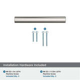AMEROCK Versa Handle Cabinet Pull in Satin Nickel 3" BP55530G10 Installation Hardware