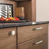 AMEROCK Versa Handle Cabinet Pull in Satin Nickel 96mm BP36912G10 Mounted