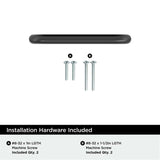 AMEROCK Wire Pulls in Matte Black 3" BP865MB Installation Hardware
