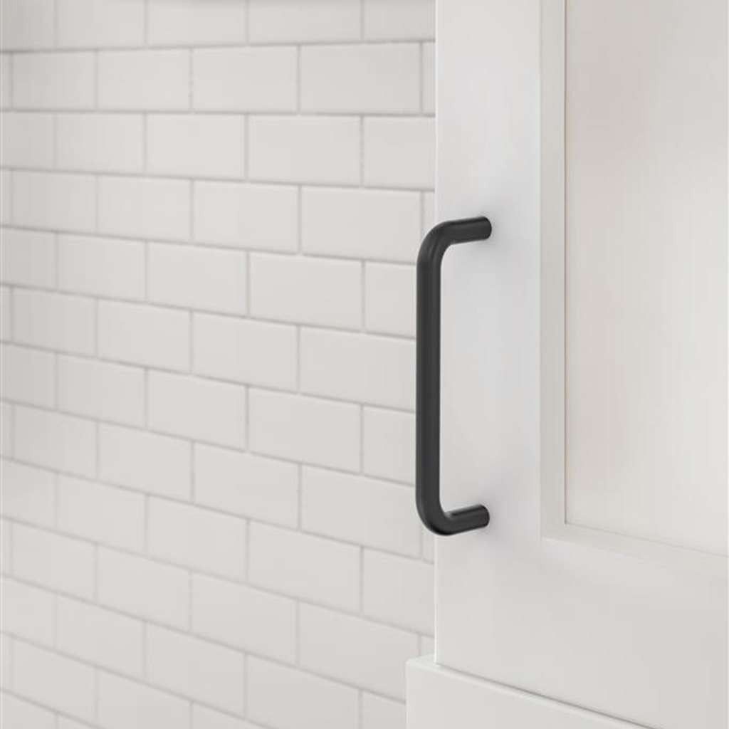 AMEROCK Wire Pulls in Matte Black 96mm BP76313MB Mounted