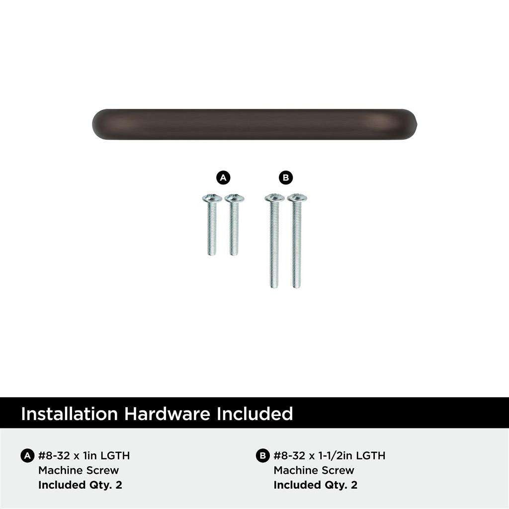 AMEROCK Wire Pulls in Oil Rubbed Bronze 3" BP865ORB Installation Hardware