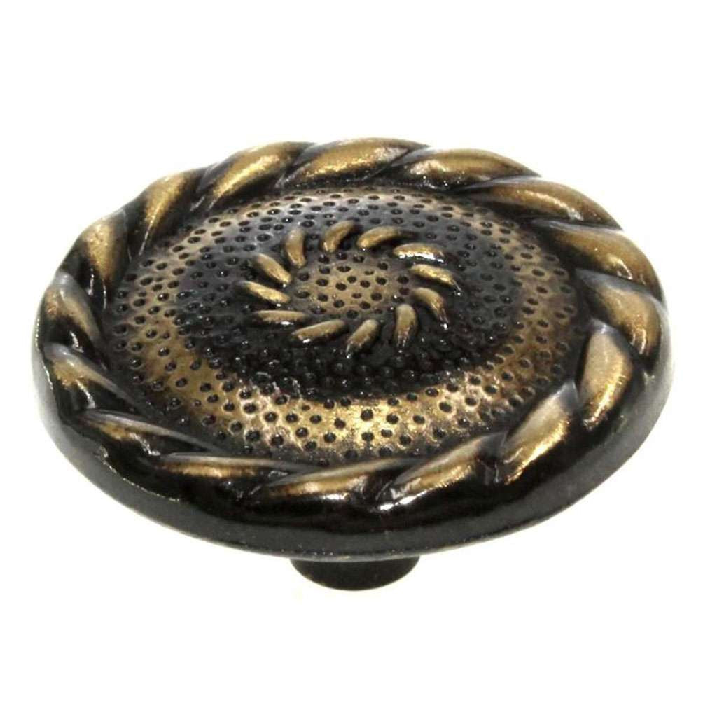 BELWITH Discovery 1-1/2" Diameter Cabinet Knob in Antique Brass P122-AB