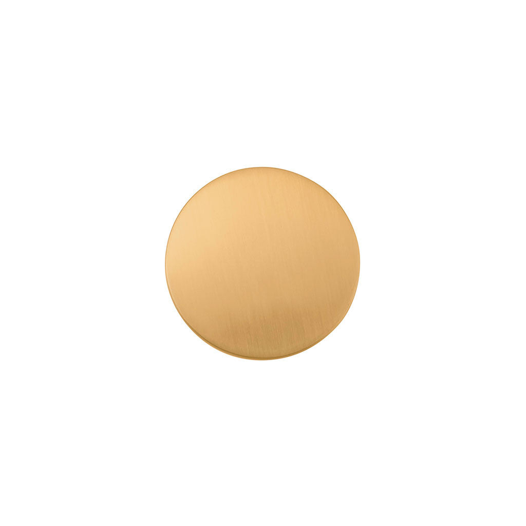 Belwith Keeler Anders1-1/4" Diameter Cabinet Knob in Brushed Golden Brass B078788-BGB Front View