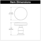 Belwith Keeler Anders 1-1/4" Diameter Cabinet Knob in Satin Nickel B078788-SN Specs