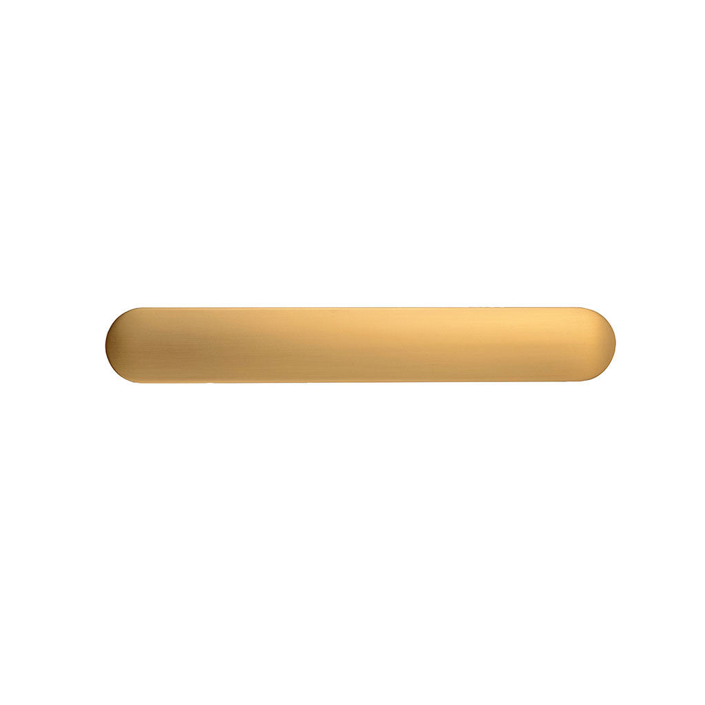 BELWITH KEELER Anders Handle Cabinet Pulls in Brushed Golden Brass 128mm B078790-BGB Front View