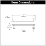 BELWITH KEELER Anders Handle Cabinet Pulls in Satin Nickel 128mm B078790-SN Specs