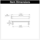 BELWITH KEELER Anders Handle Cabinet Pulls in Satin Nickel 160mm B078791-SN Specs