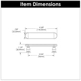 BELWITH KEELER Anders Handle Cabinet Pulls in Satin Nickel 96mm B078789-SN Specs