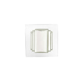 BELWITH KEELER Belleclaire 1-1/4" Length Square Cabinet Knob in Polished Nickel B077497-14 Front View