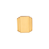 BELWITH KEELER Belleclaire 1" Length Rectangle Cabinet Knob in Brushed Golden Brass B077493-BGB Front View
