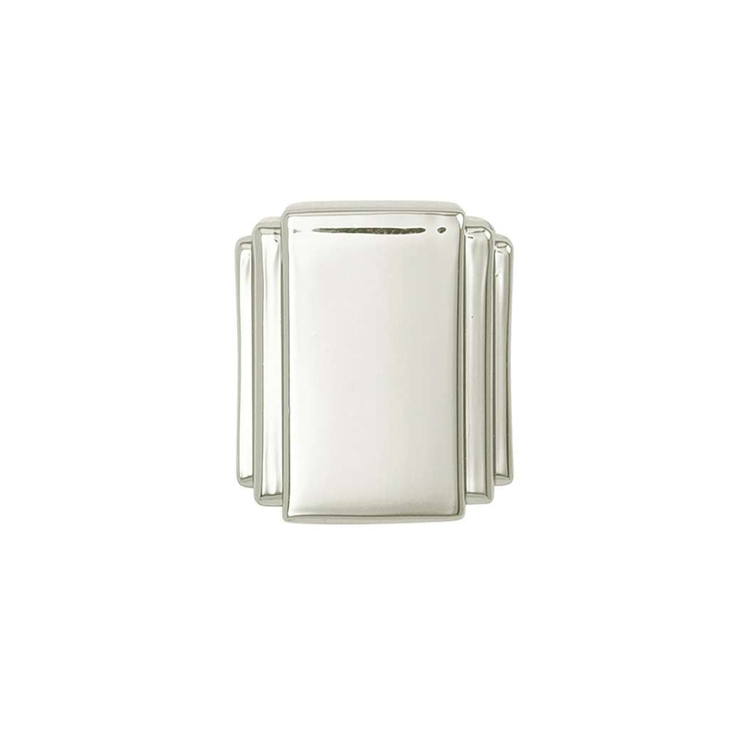 BELWITH KEELER Belleclaire 1" Length Rectangle Cabinet Knob in Polished Nickel B077493-14 Front View