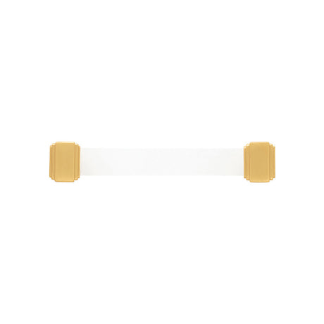 BELWITH KEELER Belleclaire Cabinet Handle Pull in Brushed Golden Brass 128mm B077504-BGB Front View