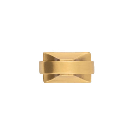 Belwith Keeler Bijou Astoria 1-1/8" Long Mock Key in Brushed Golden Brass B056379-BGB Front View