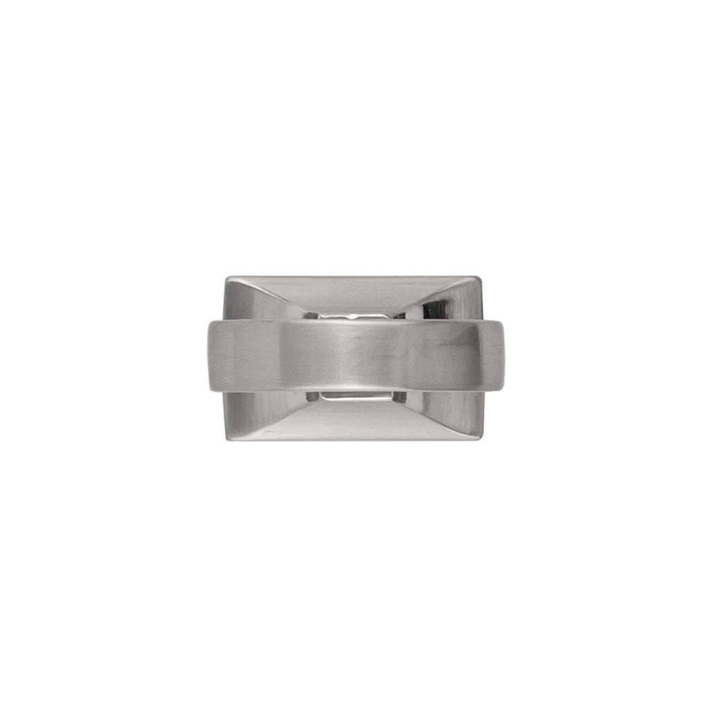 Belwith Keeler Bijou Astoria 1-1/8" Long Mock Key in Satin Nickel B056379-SN Front View