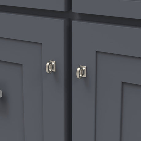 Belwith Keeler Bijou Astoria 1-1/8" Long Mock Key in Satin Nickel B056379-SN Mounted