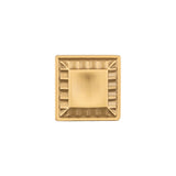 Belwith Keeler Bijou Astoria 1" Long Square Cabinet Knob in Brushed Golden Brass B056407-BGB Front View