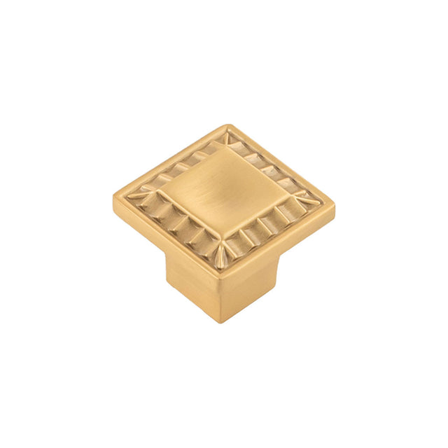 Belwith Keeler Bijou Astoria 1" Long Square Cabinet Knob in Brushed Golden Brass B056407-BGB