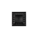 Belwith Keeler Bijou Astoria 1" Long Square Cabinet Knob in Matte Black B056407-MB Front View