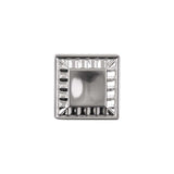 Belwith Keeler Bijou Astoria 1" Long Square Cabinet Knob in Satin Nickel B056407-MB Front View