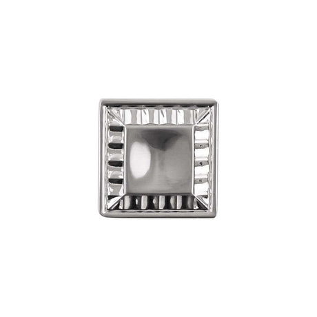 Belwith Keeler Bijou Astoria 1" Long Square Cabinet Knob in Satin Nickel B056407-MB Front View