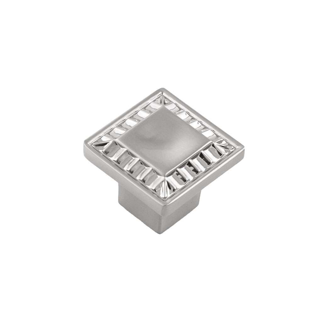 Belwith Keeler Bijou Astoria 1" Long Square Cabinet Knob in Satin Nickel B056407-MB