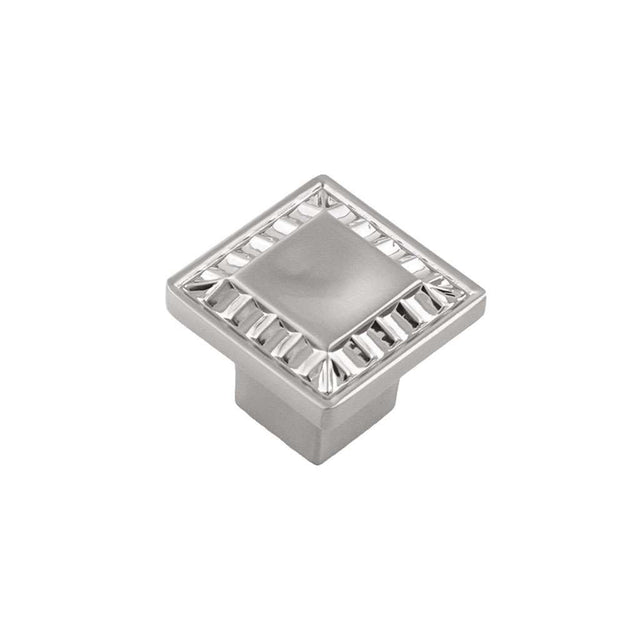 Belwith Keeler Bijou Astoria 1" Long Square Cabinet Knob in Satin Nickel B056407-MB