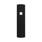 Belwith Keeler Bijou Astoria 3-1/2" Long Rectangle Knob Backplate in Matte Black B056380-MB Front View