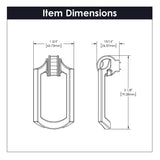 Belwith Keeler Bijou Astoria 3-1/8" Long Pendant Pull in Brushed Golden Brass B056405-BGB Specs