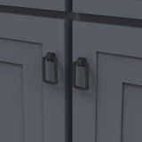 Belwith Keeler Bijou Astoria 3-1/8" Long Pendant Pull in Matte Black B056405-MB Mounted
